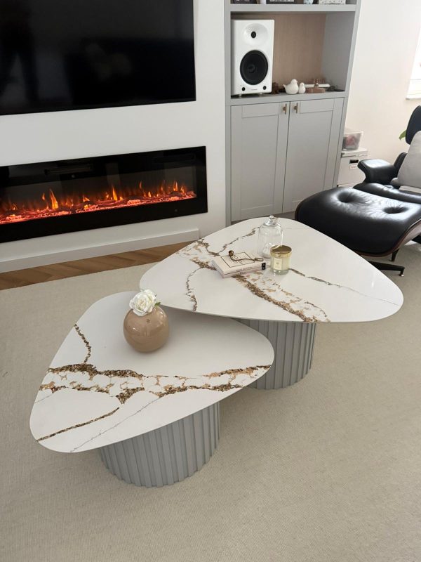 PLOČA ZA STOLIĆ KVARC QUARTZ Calacatta Tranquility Gold