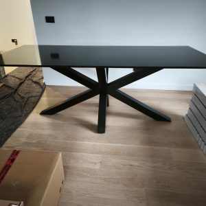 PLOČA ZA STOL 200x90 QUARTZ KVARC Black